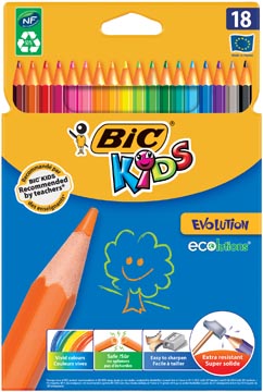 D.18 kleurpotloden ecolutions evolution bic kids 