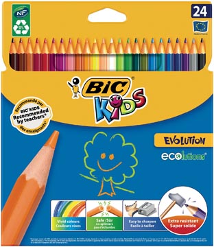 D.24 kleurpotloden evolution bic kids