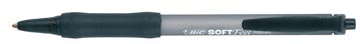 Balpen soft feel clic grip zwart bic