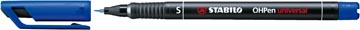 STABILO OHPen universal, OHP-marqueur, permanent, extra fine 0,4 mm, bleu