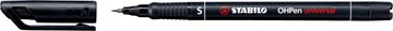 STABILO OHPen universal, OHP-marqueur, permanent, extra fine 0,4 mm, noir