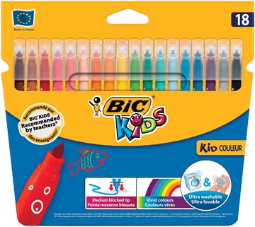 18 feutres color kid couleur m
