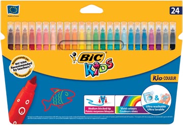24 feutres color kid couleur m