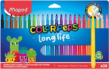 Maped feutre Color'Peps, blister de 24 pièces