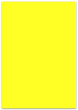 Gekleurd karton, 48 x 68 cm, 380 g, fluo geel, pak van 10
