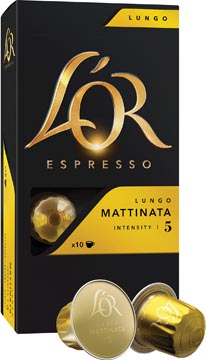 P.10 capsules de cafe l'or intensity 5 mattinata douwe egberts