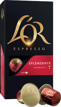 P.10 capsules de cafe l'or intensity 7 splendente douwe egberts