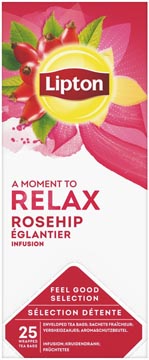Lipton thee, rozebottel, pak van 25 zakjes