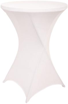 Hoes voor statafel, diameter 80 cm, wit