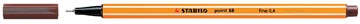 STABILO point 88 fineliner, brun