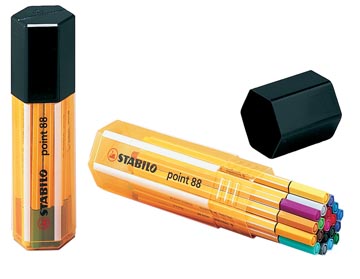Box 20 fineliner big point 88 assorti stabilo