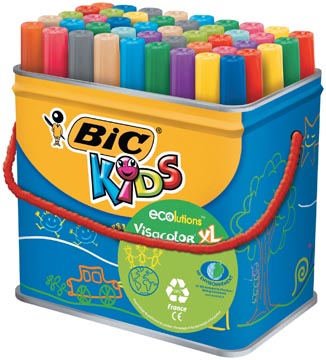 D.48 viltstiften visacolor xl ecolutions bic kids