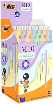 B.50 stylo m10 clic pastel bic