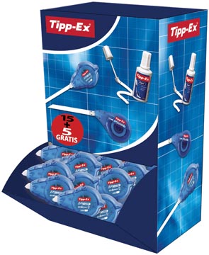 D.15 + 5 gratis correctieroller ecolutions easy refill 5 mm x 14m  tipp-ex