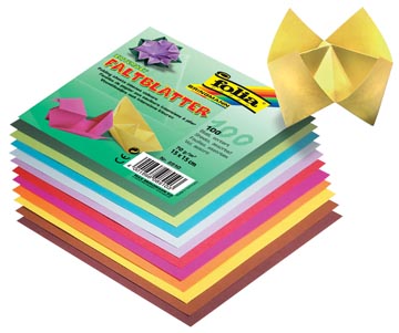 P.500 vel vouwblaadjes 70 gr/m² 15 x 15 cm assorti folia