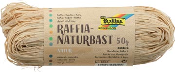 P.50gr raffia naturel folia
