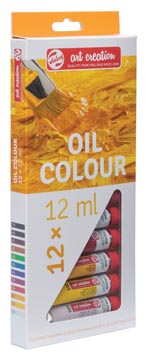 D.12 tubes olieverf 12 ml assorti talens
