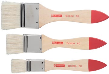 Set 3 spalters varkenshaar plat nr.30/40/50 talens