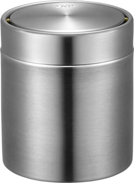 Tafelafvalbak rvs mat 1,5 liter zilver eko