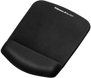 Muismat met polssteun plush touch zwart fellowes
