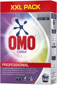 Poudre a lessive xxl pro formula colour 140 doses omo