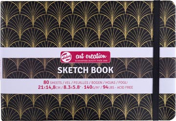 Talens Art Creation schetsboek Art Deco, 140 g/m², ft 21 x 14,8 cm, 80 vel