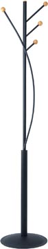 Kapstok aura 180cm 4 haken metaal zwart maul