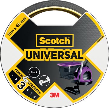 Ducttape universal 48 mm x 10 m zwart scotch