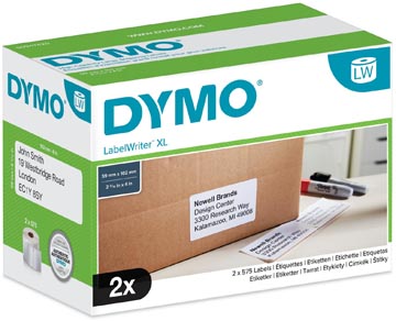 Dymo étiquettes LabelWriter ft 102 x 59 mm, blanc, 320 étiquettes