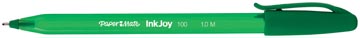 Paper Mate stylo bille InkJoy 100 avec capuchon, vert