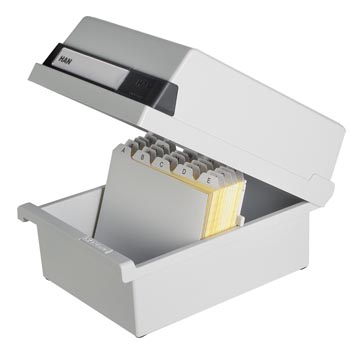 Fichebak horizontaal a6 grijs han