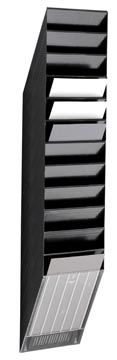 Folderhouder flexiboxx 12-delig vericaal a4 zwart durable