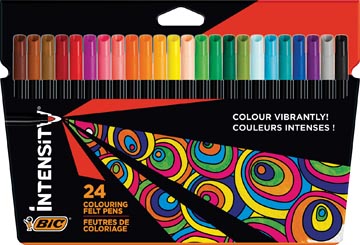 Bic feutre Intensity Up, étui cartonné de 24 pièces
