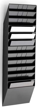 Folderhouder flexiboxx 12-delig horizontaal a4 zwart durable