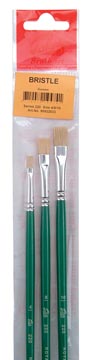 Set 3 penselen 220 olie- en acrylverf talens