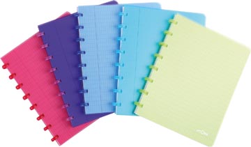 Schrift pp commercieel geruit 72 vel 90gr a5 transparant assorti atoma