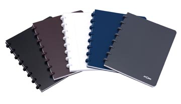 Schrift pp gelijnd 72 vel 90 gr a4 assorti (wit transparant blauw grijs zwart) atoma