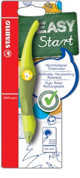 Roller easy original groen/limoengroen voor linkshandigen uitwisbaar blauw stabilo
