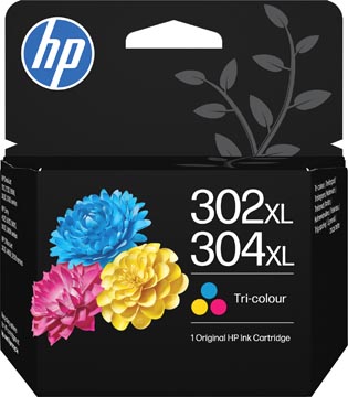 Hp cartouche d'encre 302xl/304xl cyan/magenta/jaune