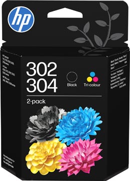 Hp cartouche d'encre 302/304 noir/cyan/magenta/jaune