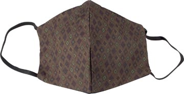 Wasbaar mondmasker, green kites motief, maat: heren, pak van 5 stuks