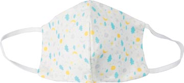 Wasbaar mondmasker, sweat dreams motief, maat: kinderen, pak van 5 stuks