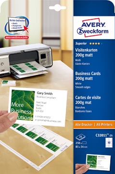 AVERY visitekaarten Quick&amp;Clean  200 g/m²