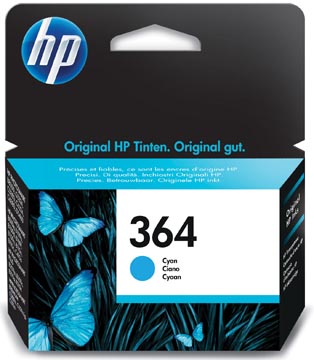HP cartouche d'encre 364, 300 pages, OEM CB318EE, cyan