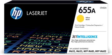 HP toner 655A, 10 500 pages, OEM CF452A, jaune
