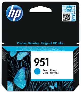 Hp cartridge 951 cyaan