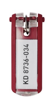 D.6 key clips rood durable