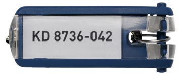 D.6 key clips blauw durable