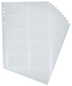 P.10 showtassen voor 200 visitekaartjes 57 x 90 mm a4 durable