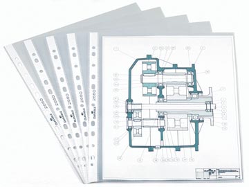 D.100 showtassen gekorreld d2660 60 micron a4 transparant durable